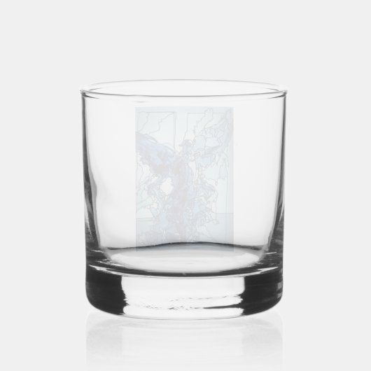 Drinkware Set Blauwe Engel Whisky Glas (Achterkant)