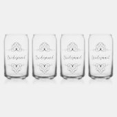 Drinkware Set Blikvorm Glas (Voorkant)