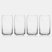 Drinkware Set Blikvorm Glas (Achterkant)