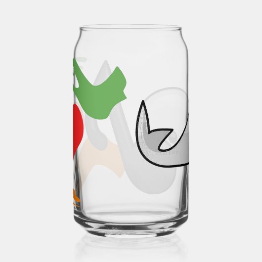 Drinkware Set Blikvorm Glas (Rechts)