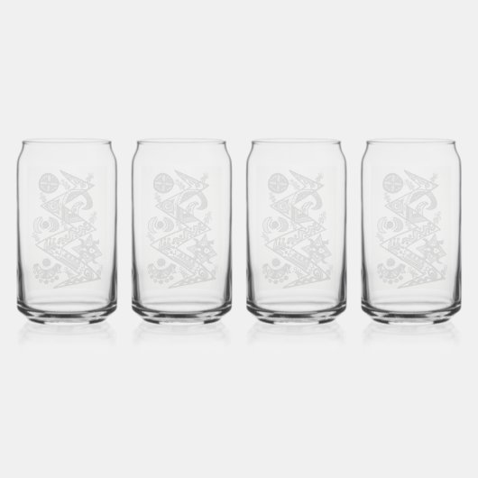Drinkware Set Blikvorm Glas (Achterkant)