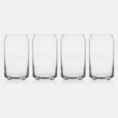 Drinkware Set Blikvorm Glas (Achterkant)