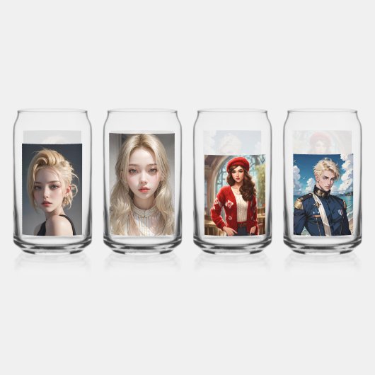 Drinkware Set Blikvorm Glas (Voorkant)