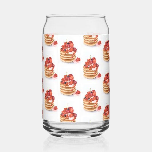 Drinkware Set Breakfast Pancakes  Blikvorm Glas (Achterkant)