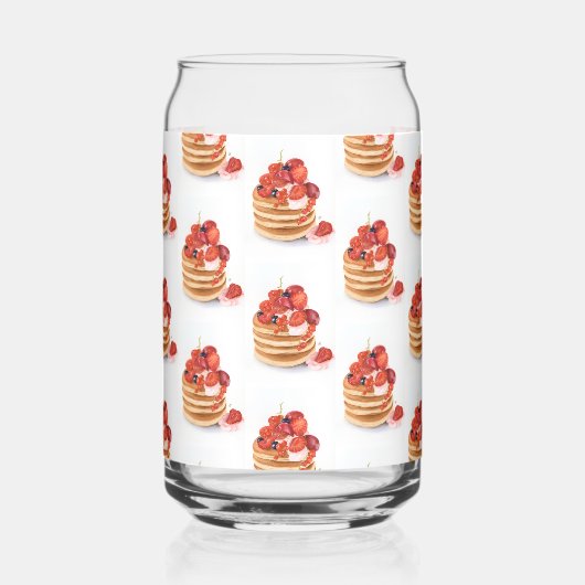 Drinkware Set Breakfast Pancakes  Blikvorm Glas (Links)