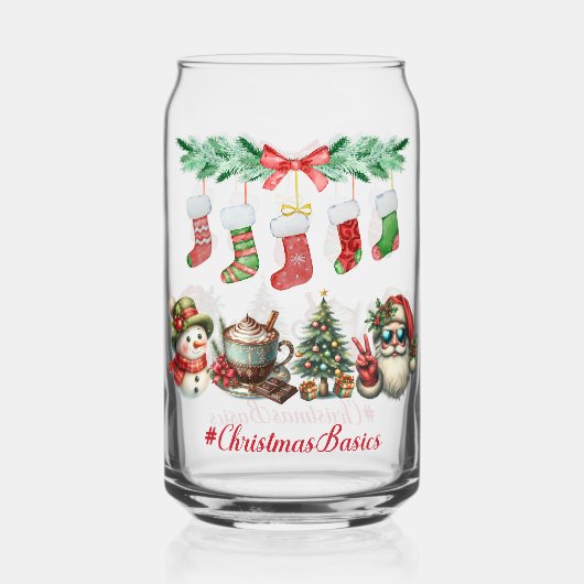 Drinkware Set-Christmas Basics blikvormig glas (Achterkant)