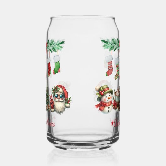Drinkware Set-Christmas Basics blikvormig glas (Links)
