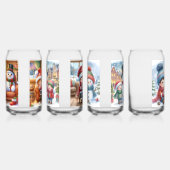 Drinkware Set-Christmas Snowman Blikvorm Glas (Rechts)