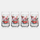 Drinkware Set-Christmas Snowman Blikvorm Glas (Achterkant)