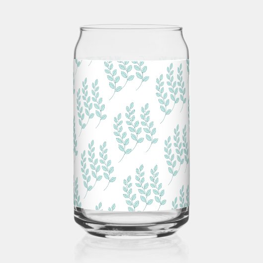 Drinkware Set Cute Green Leaves Blikvorm Glas (Links)