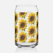Drinkware Set Cute Sunflower Blikvorm Glas (Voorkant)