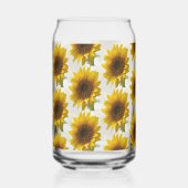 Drinkware Set Cute Sunflower Blikvorm Glas (Achterkant)