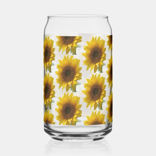 Drinkware Set Cute Sunflower  Blikvorm Glas (Links)