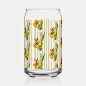 Drinkware Set Cute Sunflower Butterfly Blikvorm Glas (Links)