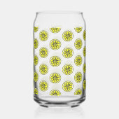 Drinkware Set Cute Yellow Lemons Blikvorm Glas (Achterkant)
