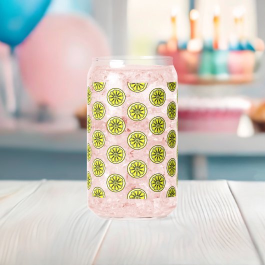Drinkware Set Cute Yellow Lemons Blikvorm Glas (Insitu (Baby Shower))
