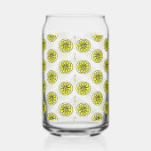 Drinkware Set Cute Yellow Lemons Blikvorm Glas (Rechts)