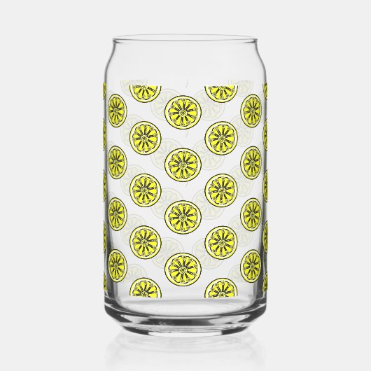 Drinkware Set Cute Yellow Lemons Blikvorm Glas (Links)