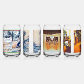 Drinkware Set-Dogs in de winter Blikvorm Glas (Links)