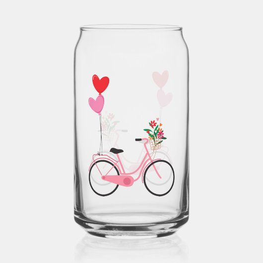 Drinkware Set - Fiets Blikvorm Glas (Voorkant)