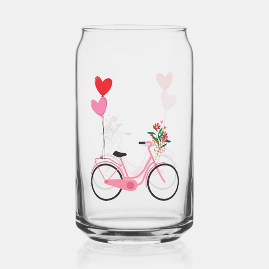 Drinkware Set - Fiets Blikvorm Glas (Achterkant)