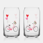 Drinkware Set - Fiets Blikvorm Glas (Achterkant)