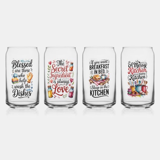 Drinkware Set-Funny  Jokes Blikvorm Glas (Voorkant)