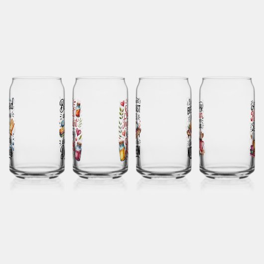Drinkware Set-Funny  Jokes Blikvorm Glas (Links)