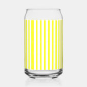 Drinkware Set Geel & Wit Streep Blikvorm Glas (Achterkant)