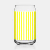 Drinkware Set Geel & Wit Streep Blikvorm Glas (Links)