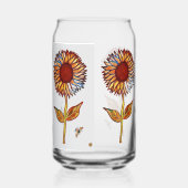 Drinkware Set Glasses Sunflowers Blikvorm Glas (Links)