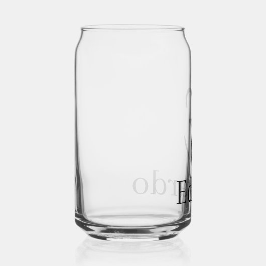 Drinkware Set Letter E Blikvorm Glas (Rechts)