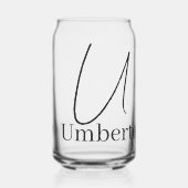 Drinkware Set Letter U Blikvorm Glas (Voorkant)