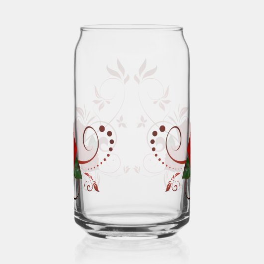 Drinkware Set Love Red Rose Floral  Blikvorm Glas (Links)