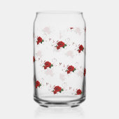 Drinkware Set Love Red Rose Floral  Blikvorm Glas (Links)