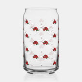 Drinkware Set Love Red Rose Floral  Blikvorm Glas (Rechts)