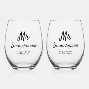 Drinkware Set - Mr en Mr Zimmermann Design Wijnglas Zonder Voet