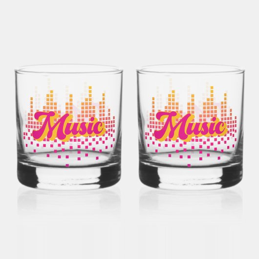 Drinkware Set: MUZIEK Whisky Glas (Voorkant)