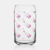 Drinkware Set Pink Rose Butterfly Blikvorm Glas (Rechts)