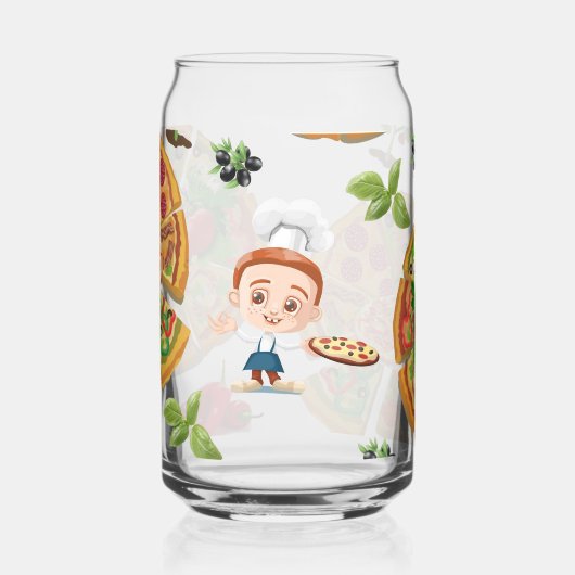 Drinkware Set Pizza Time Blikvorm Glas (Links)