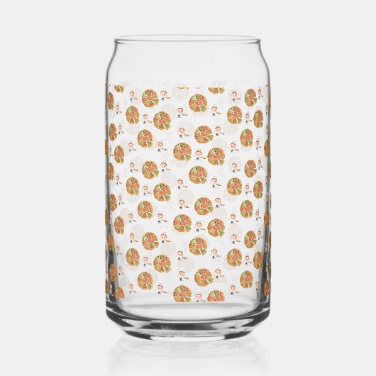 Drinkware Set Pizza Time  Blikvorm Glas (Achterkant)