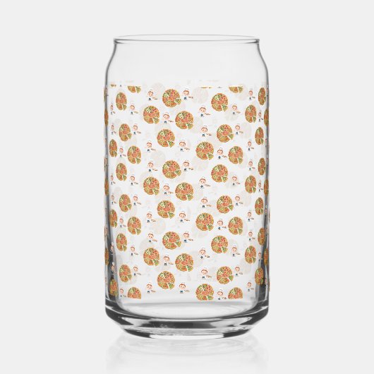 Drinkware Set Pizza Time  Blikvorm Glas (Links)
