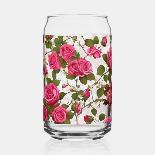 Drinkware Set Rosy Petals Naadloos glazen patroon (Rechts)