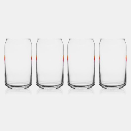 Drinkware Set - Small hearts, big bursts Blikvorm Glas (Rechts)
