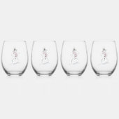 Drinkware Set Snowman Joy wijnglazen Wijnglas Zonder Voet (Achterkant)