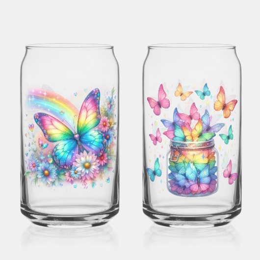 Drinkware Set-Spring Floral Drinkware Blikvorm Glas (Achterkant)
