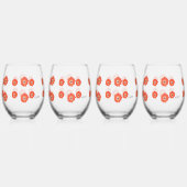 Drinkware Set Spring Flower Wijnglas Zonder Voet (Achterkant)