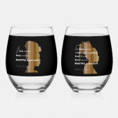 Drinkware Set Stemless Wine Glass Wijnglas Zonder Voet (Voorkant)