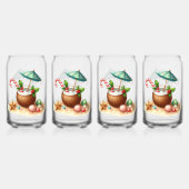 Drinkware Set-Tropical Christmas Blikvorm Glas (Achterkant)