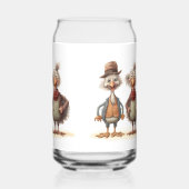 Drinkware Set Turkeys Blikvorm Glas (Achterkant)